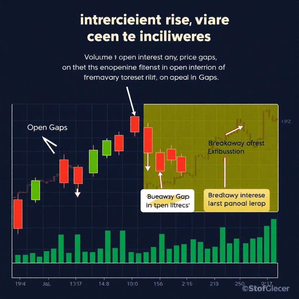 Open interest and price gaps help predict potential breakaway movements in the market