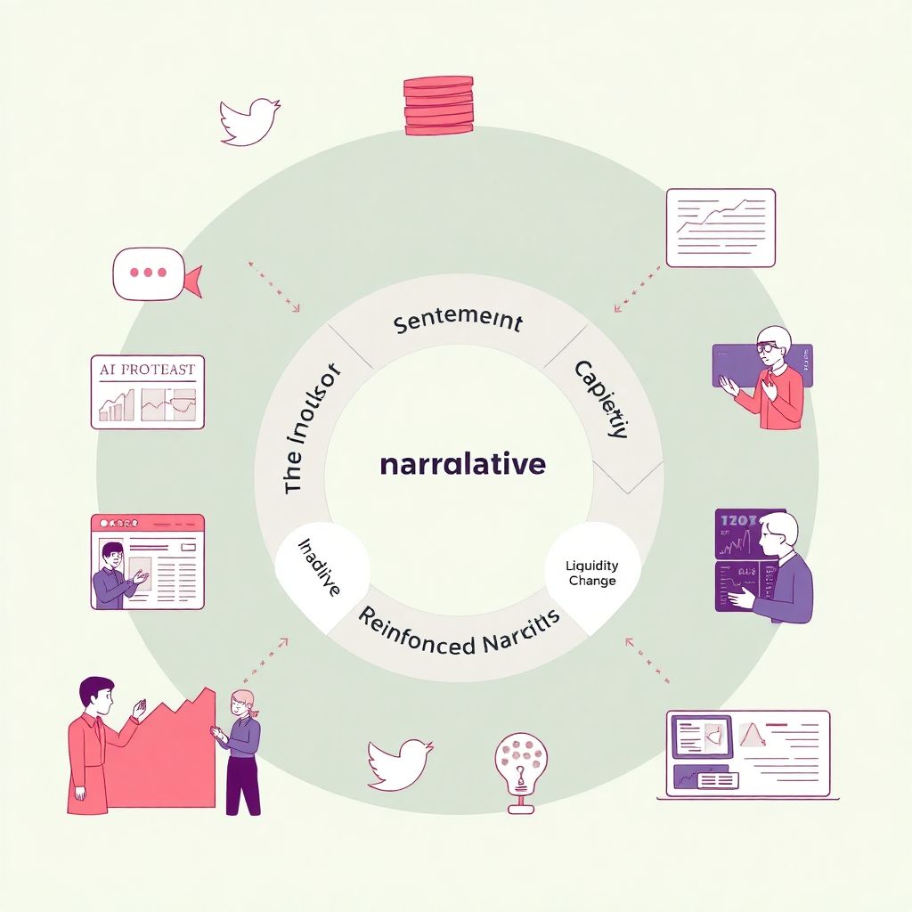 Market liquidity and narratives: how storytelling influences capital flows