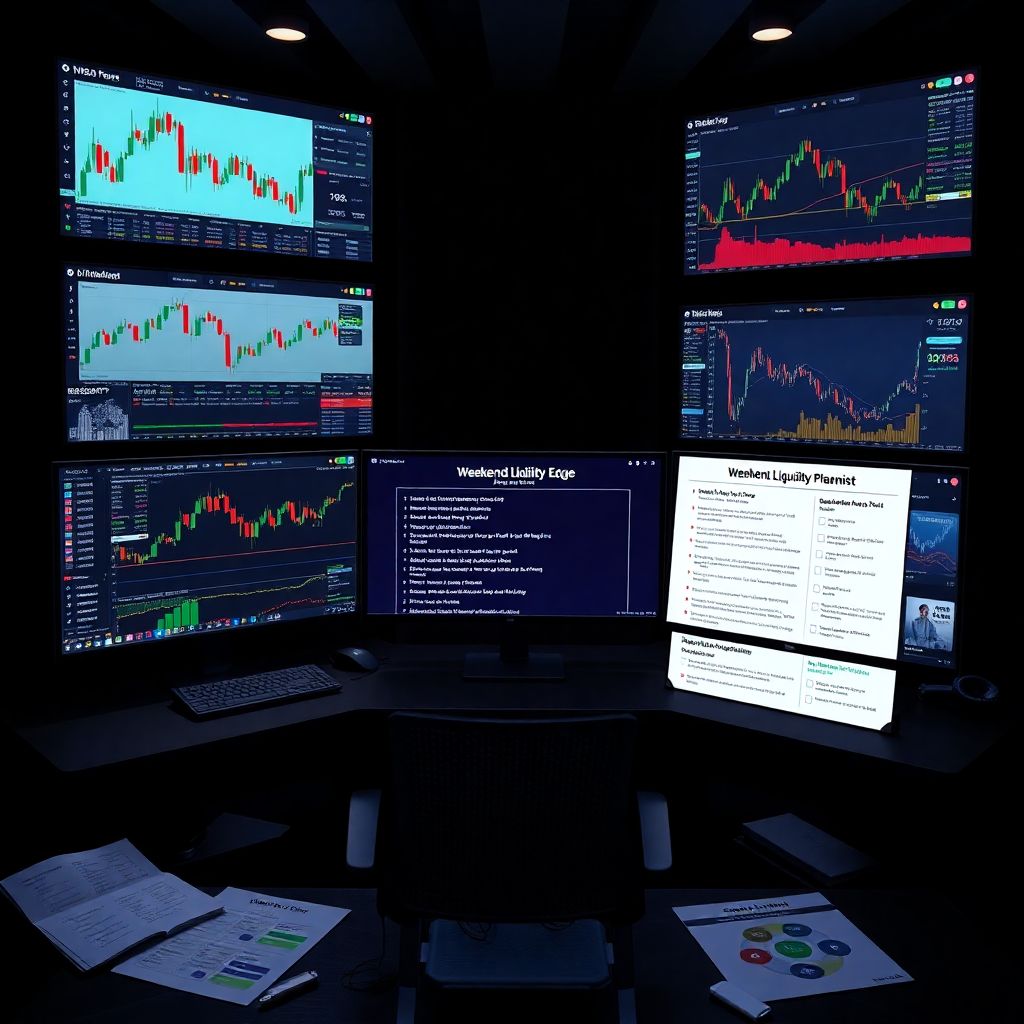 Weekend liquidity planning templates and checklists for proactive traders