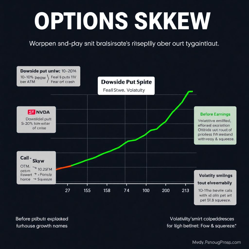 Options skew for growth stocks: practical guide for traders and investors