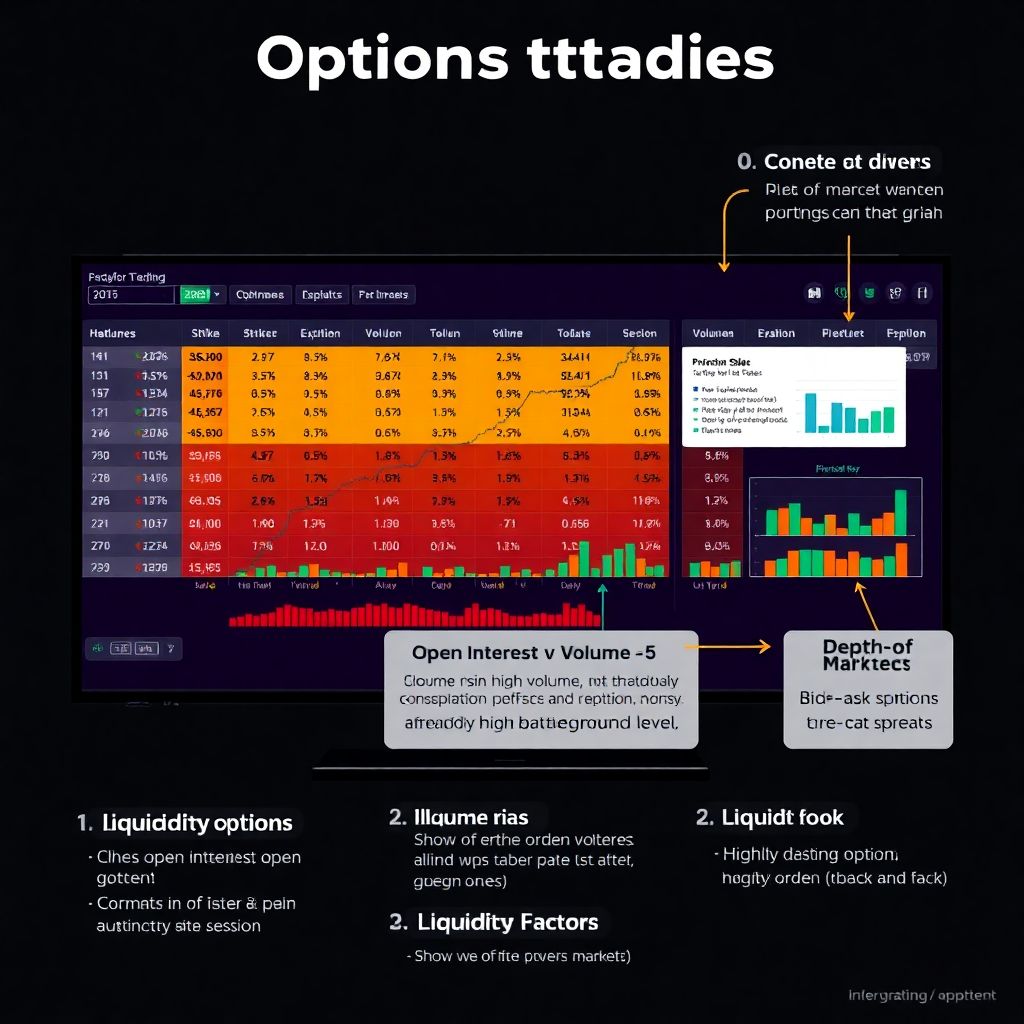 Open interest and liquidity in options chains: a practical view for traders