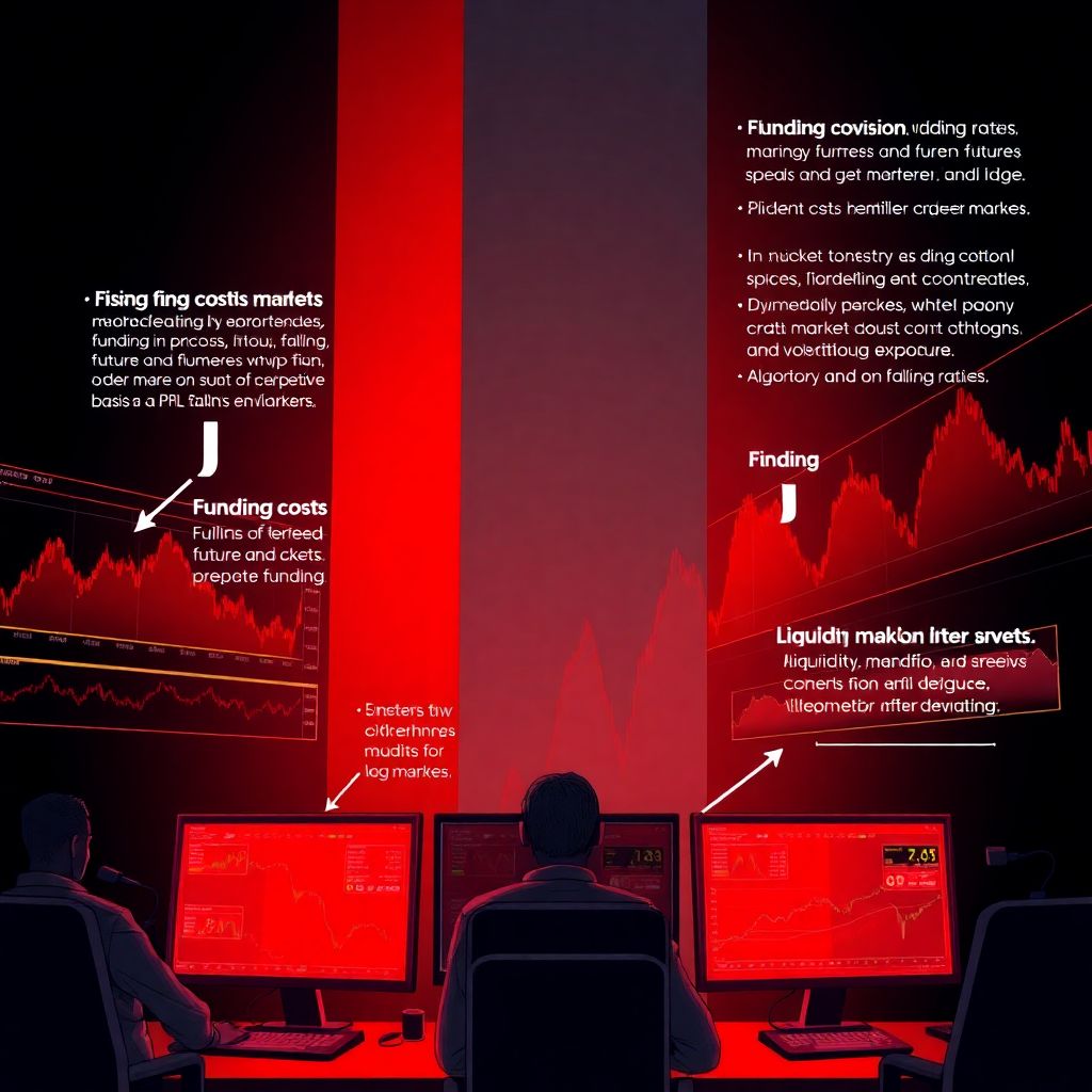 Funding costs and liquidity provision in decreasing markets explained