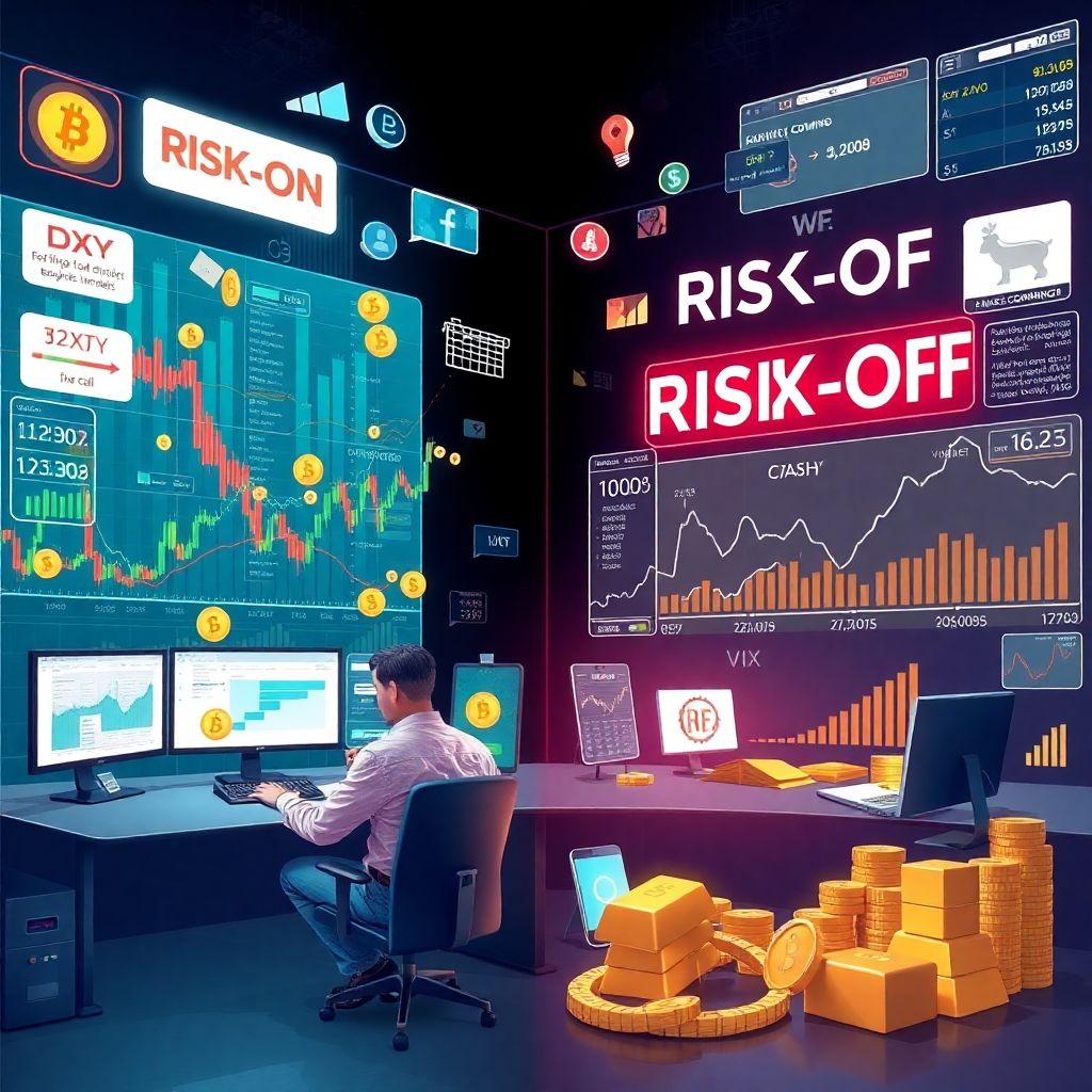 Narratives and risk-on/risk-off transitions: trader’s guide to markets